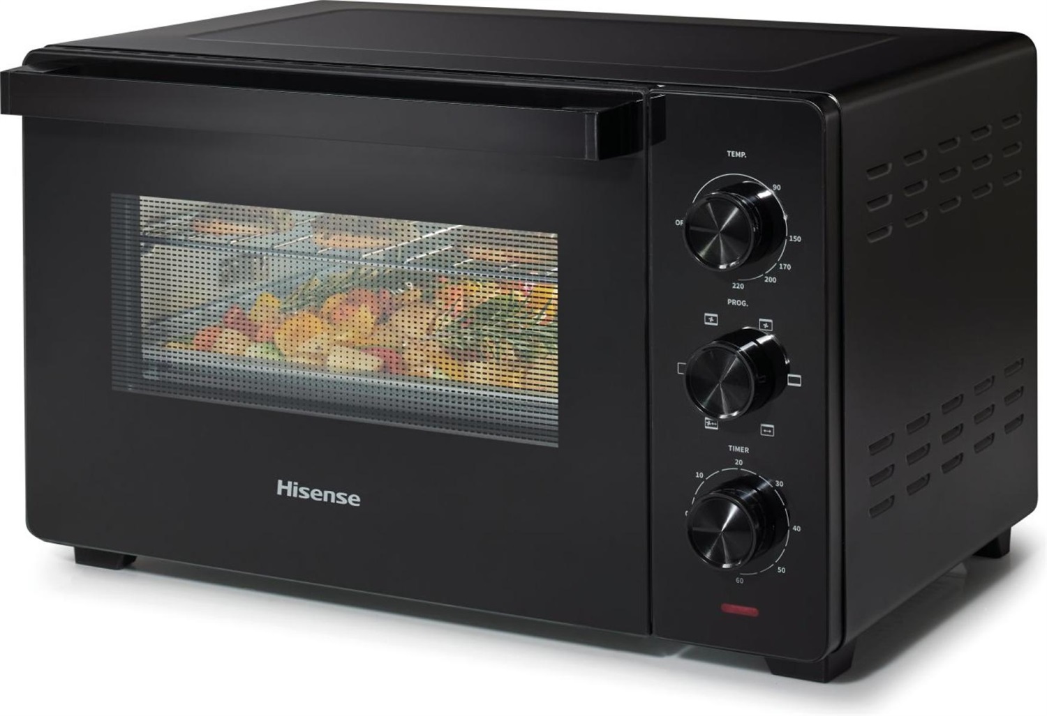 Hisense HOM30M Fornetto Elettrico 30L 1600W Ventilato con Girarrosto e Comandi a Manopola