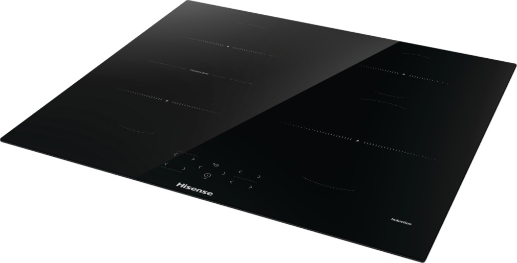 Hisense HI621FM Piano Cottura Induzione 4 Fornelli 59.5 cm Nero da Incasso con Super Zone e Controllo Touch