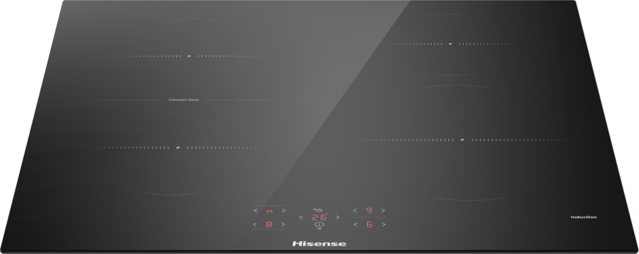 Hisense HI621FM Piano Cottura Induzione 4 Fornelli 59.5 cm Nero da Incasso con Super Zone e Controllo Touch