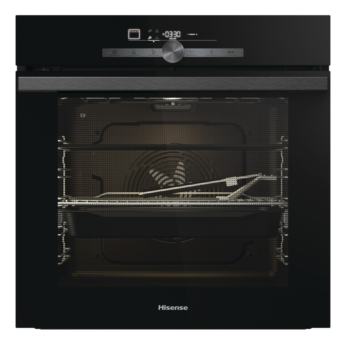 Hisense BI350BGPZ Forno Elettrico da Incasso 77 L 3500 W Classe A Nero con Modalità Pizza e Auto Pulizia Pirolitica
