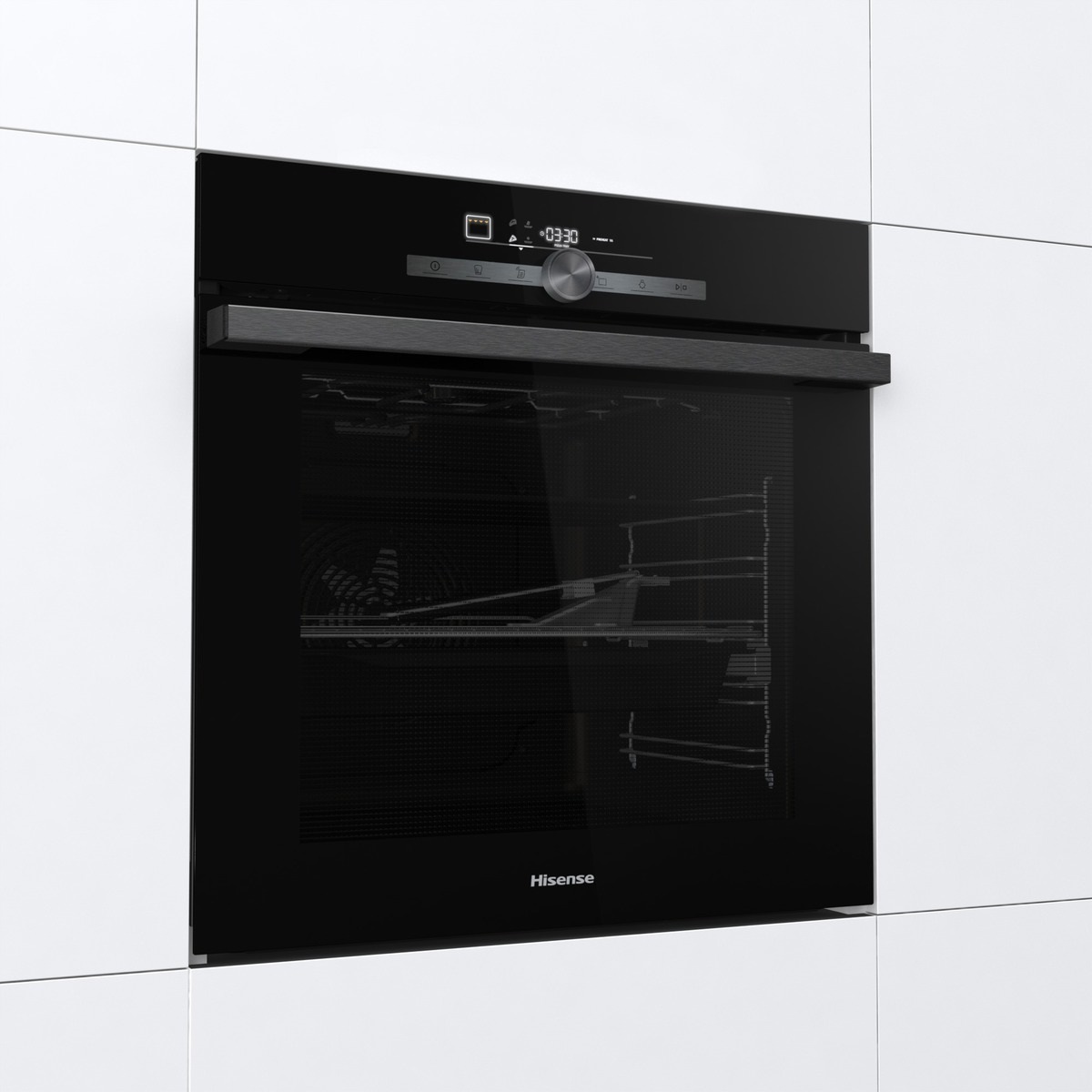 Hisense BI350BGPZ Forno Elettrico da Incasso 77 L 3500 W Classe A Nero con Modalità Pizza e Auto Pulizia Pirolitica
