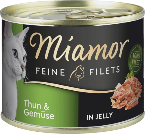 Miamor Filetti in Gelatina per Gatti - Tonno e Verdure 185 g