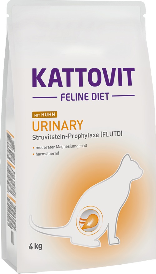 Kattovit Cibo Secco per Gatti Adulto Urinary con Pollo - 4 kg, Dietetico per la Salute Urinaria