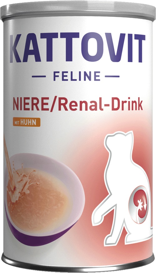 Kattovit Renal Drink per Gatti con Pollo - Bevanda Dietetica Complementare 135 ml