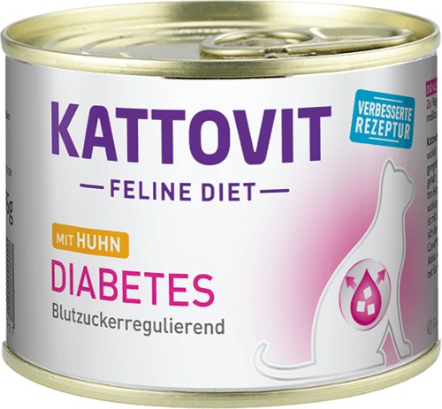 Kattovit Diabete / Peso - Cibo umido per gatti adulti con Pollo, 185 g