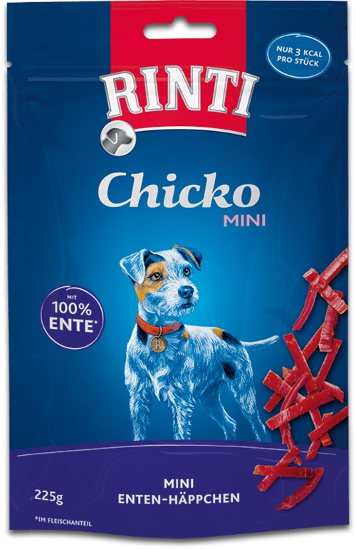 RINTI Chicko Mini Snack per Cane - Anatra 225 g