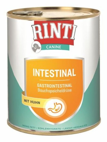RINTI Canine Intestinal Pollo 800 g - Cibo umido dietetico per cani con problemi gastrointestinali