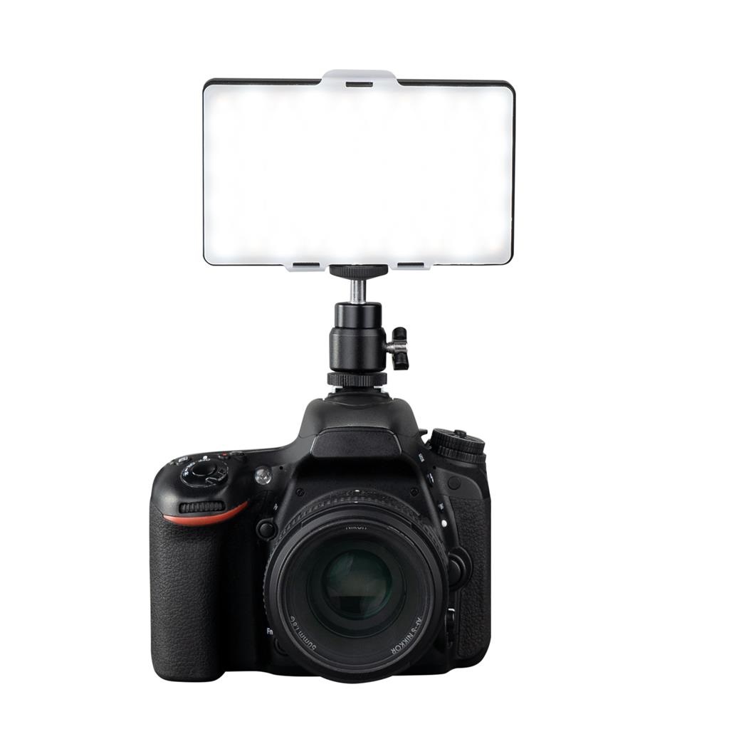 Dorr Illuminatore LED Slim BVL-152 RGB - Struttura in Alluminio, Display LCD, Batteria 1400 mAh