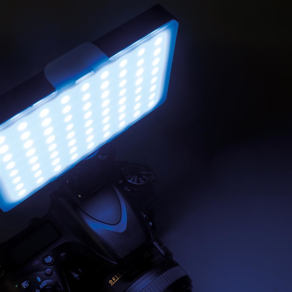 Dorr Illuminatore LED Slim BVL-152 RGB - Struttura in Alluminio, Display LCD, Batteria 1400 mAh