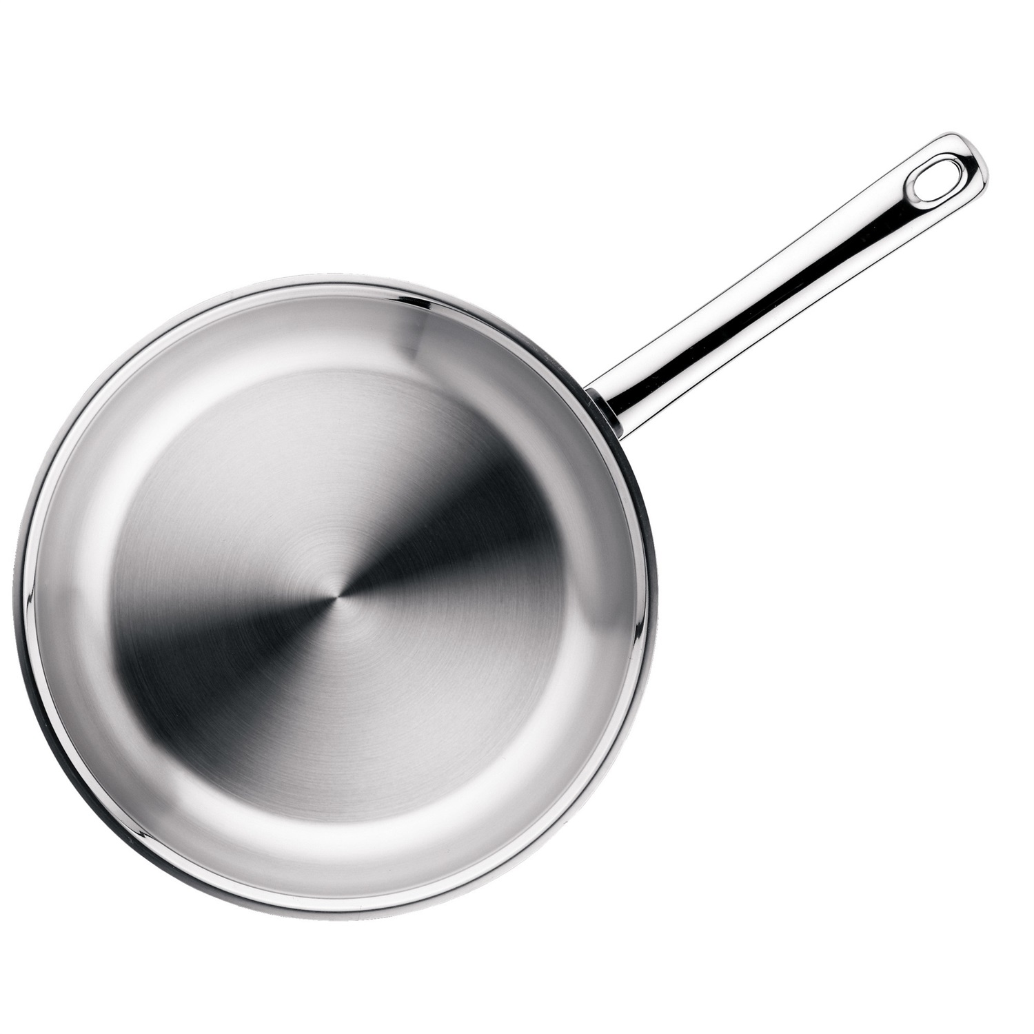 WMF Profi Padella 20 cm in Acciaio Satinato Cromargan - Lavabile in Lavastoviglie, Inodore e Insapore, Fondo Induzione TransTherm