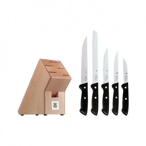 WMF 18.7469.9990 posata da cucina e set di coltelli 6 pz Set di coltelli/coltelleria con ceppo