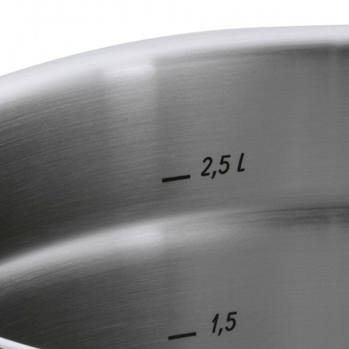 WMF Gourmet Plus Tegame 24 cm in Acciaio Inox Cromargan 18/10 con Coperchio - Volume 4,1 L