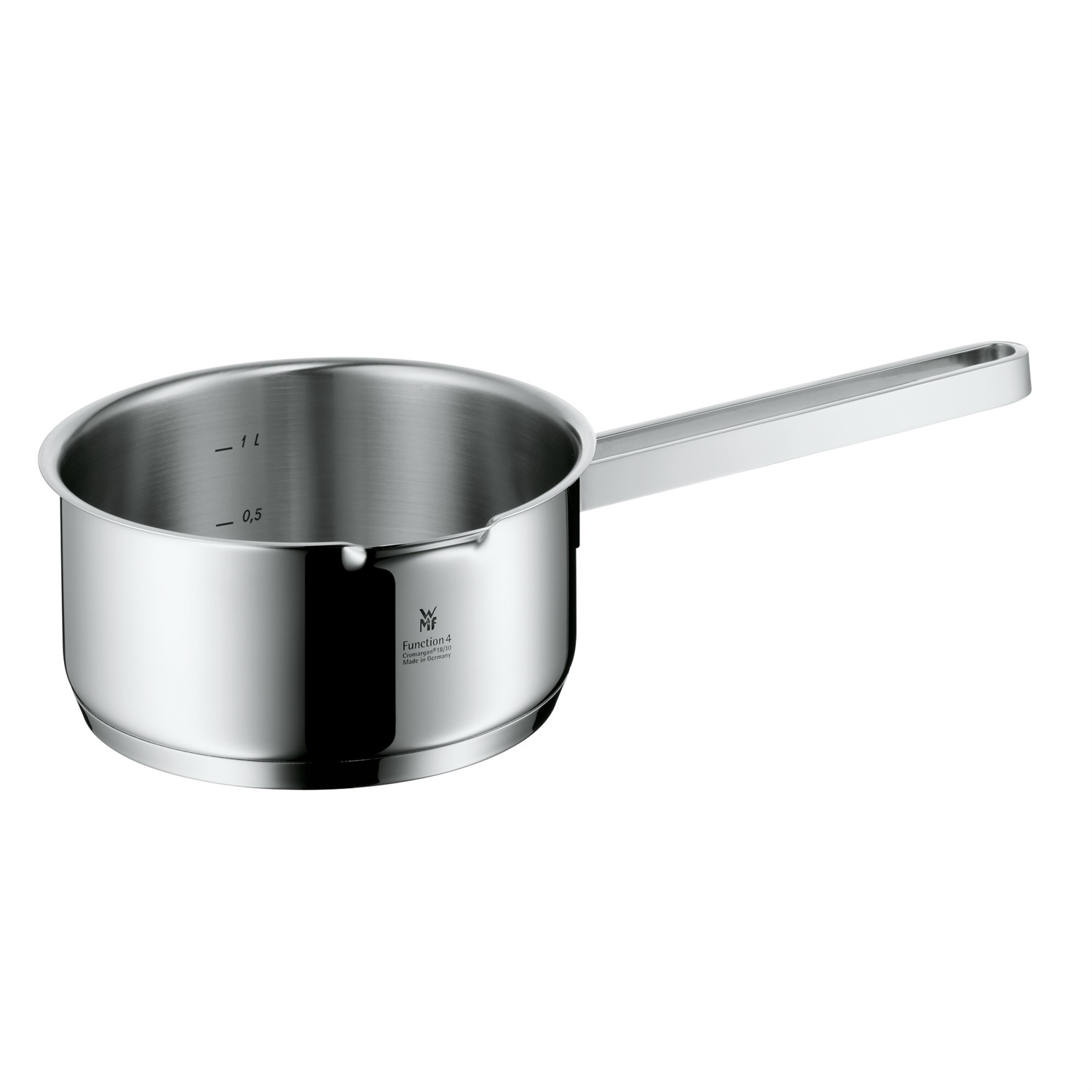 WMF Function 4 Pentolino in Acciaio Inossidabile 16 cm - Capacità 1.4 l, Manico Cavo