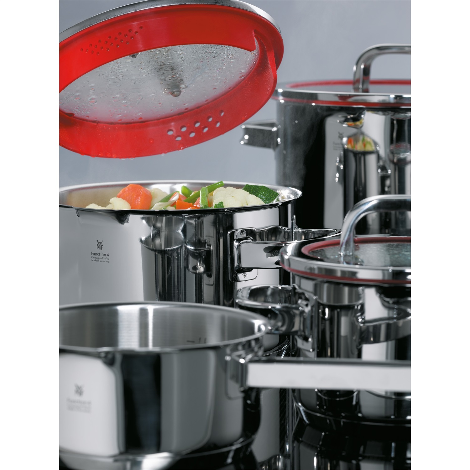 WMF Function 4 Pentolino in Acciaio Inossidabile 16 cm - Capacità 1.4 l, Manico Cavo