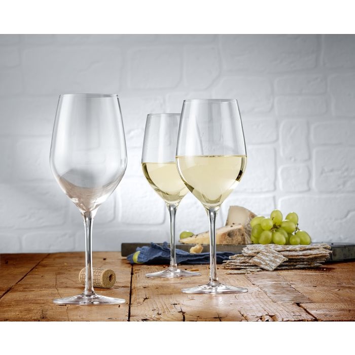 WMF Set di 6 Bicchieri da Vino Bianco Easy Plus in Cristallo - Lavabili in Lavastoviglie