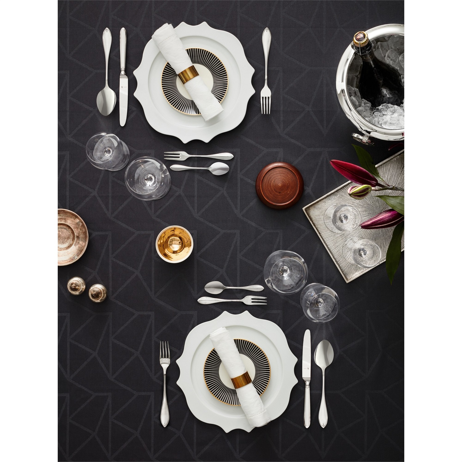 WMF Premiere Set di Posate 30 pz in Acciaio Inox Cromargan per 6 Persone - Estremamente Resistente ai Graffi