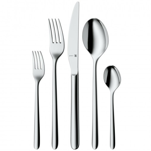 WMF Flame Set di Posate 30 pz per 6 Persone in Cromargan Protect® Acciaio Inox 18/10 Resistente ai Graffi
