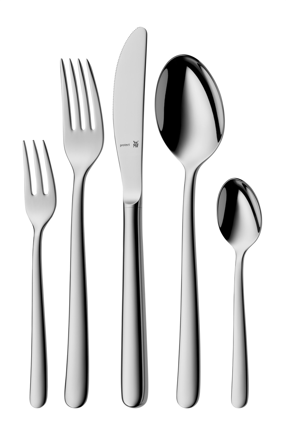 WMF Kult Plus 1260916340 Set di Posate 30 Pezzi in Acciaio Inox Argento - Adatto per Uso Quotidiano