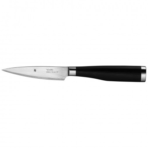WMF Yari Set di Coltelli 3 Pezzi in Acciaio Speciale - Coltello Cuoco 20 cm, Multiuso 15 cm, Pelapatate 9 cm - Colore Nero