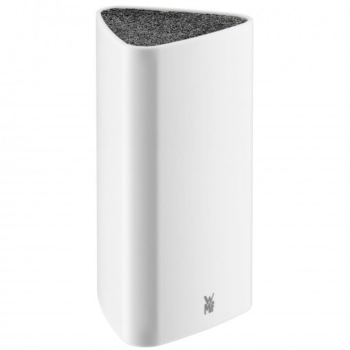 WMF Set di Coltelli Elements Joy - Acciaio Inossidabile, Bianco, 4 Pezzi con Ceppo Portacoltelli