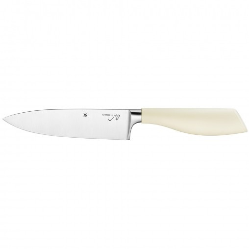 WMF Set di Coltelli Elements Joy - Acciaio Inossidabile, Bianco, 4 Pezzi con Ceppo Portacoltelli