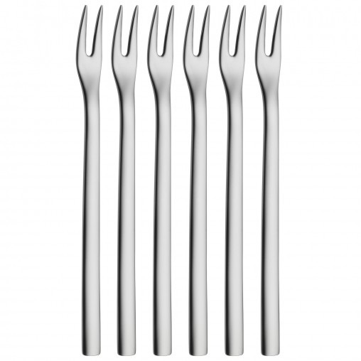 WMF Forchette da cocktail Nuova in Acciaio Inox - Set da 6 pz, Lunghezza 12,5 cm, Antiruggine e Lavabili in Lavastoviglie
