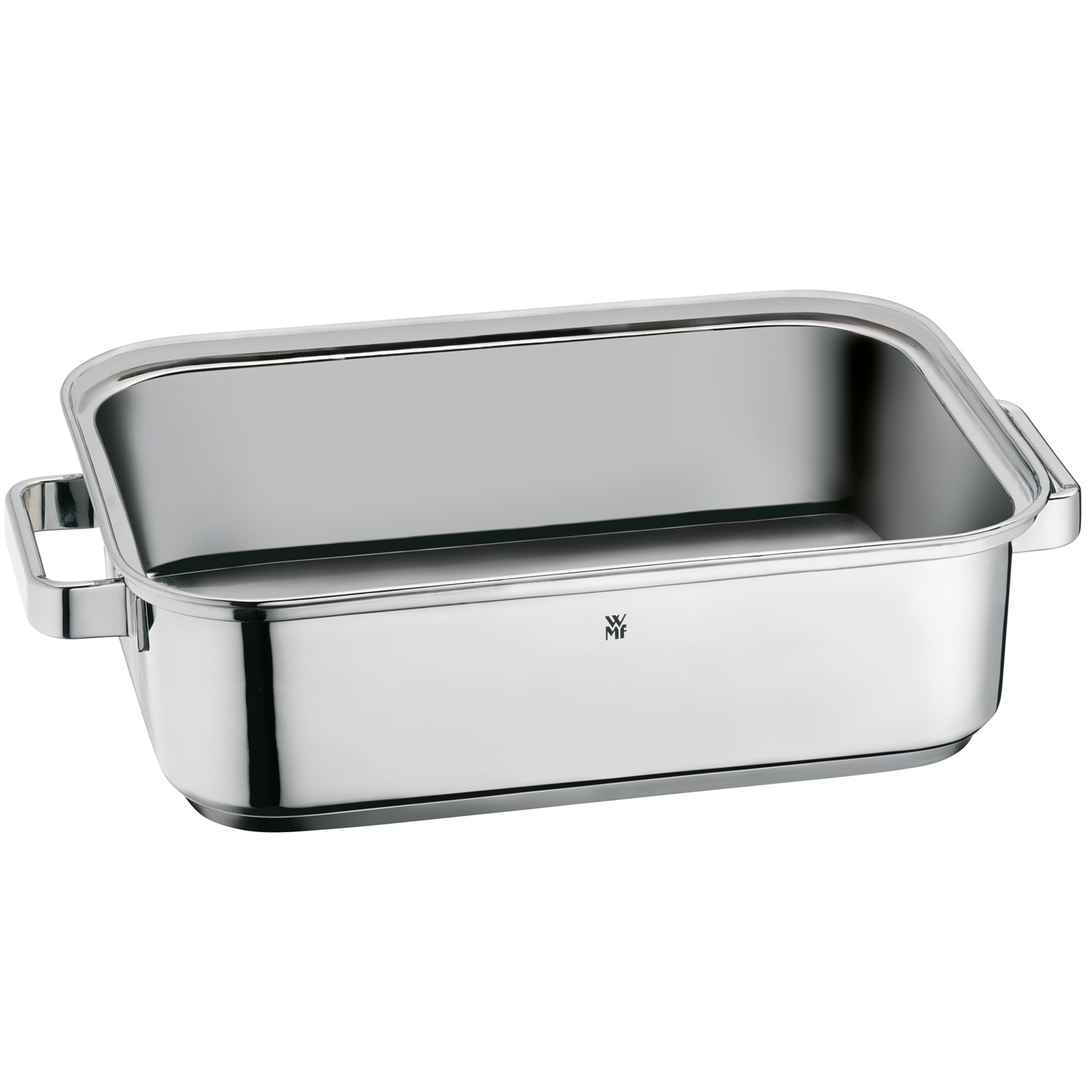 WMF 1741016040 Vaporiera Rostiera in Acciaio Inossidabile 6,5 L con Coperchio in Vetro e Piastra 31x23 cm