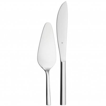 WMF Set Torta 2 Pezzi in Acciaio Inox 18/10 con Coltello e Pala Torta