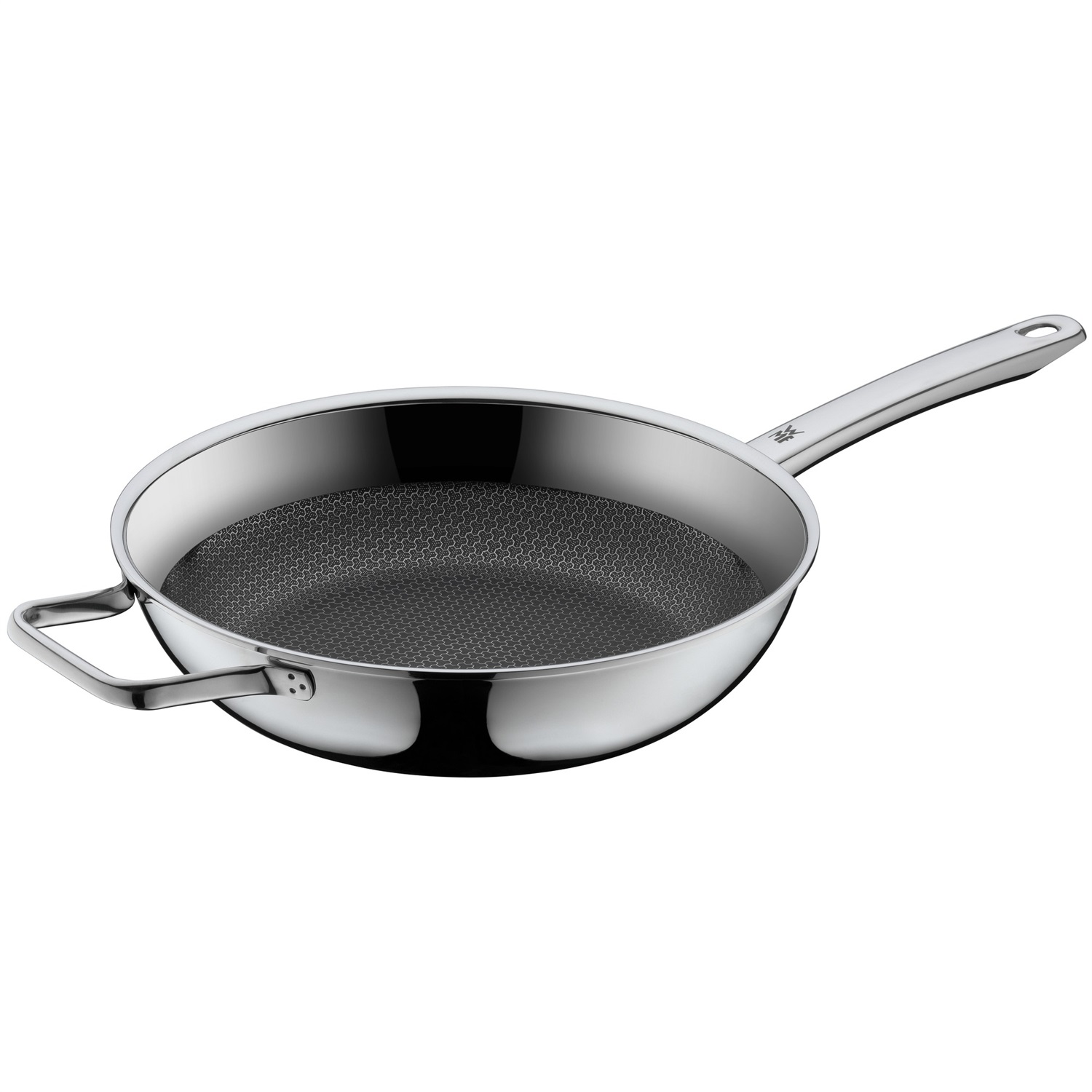 WMF Profi Resist Padella Wok in Acciaio Inox 28 cm con Rivestimento Antiaderente
