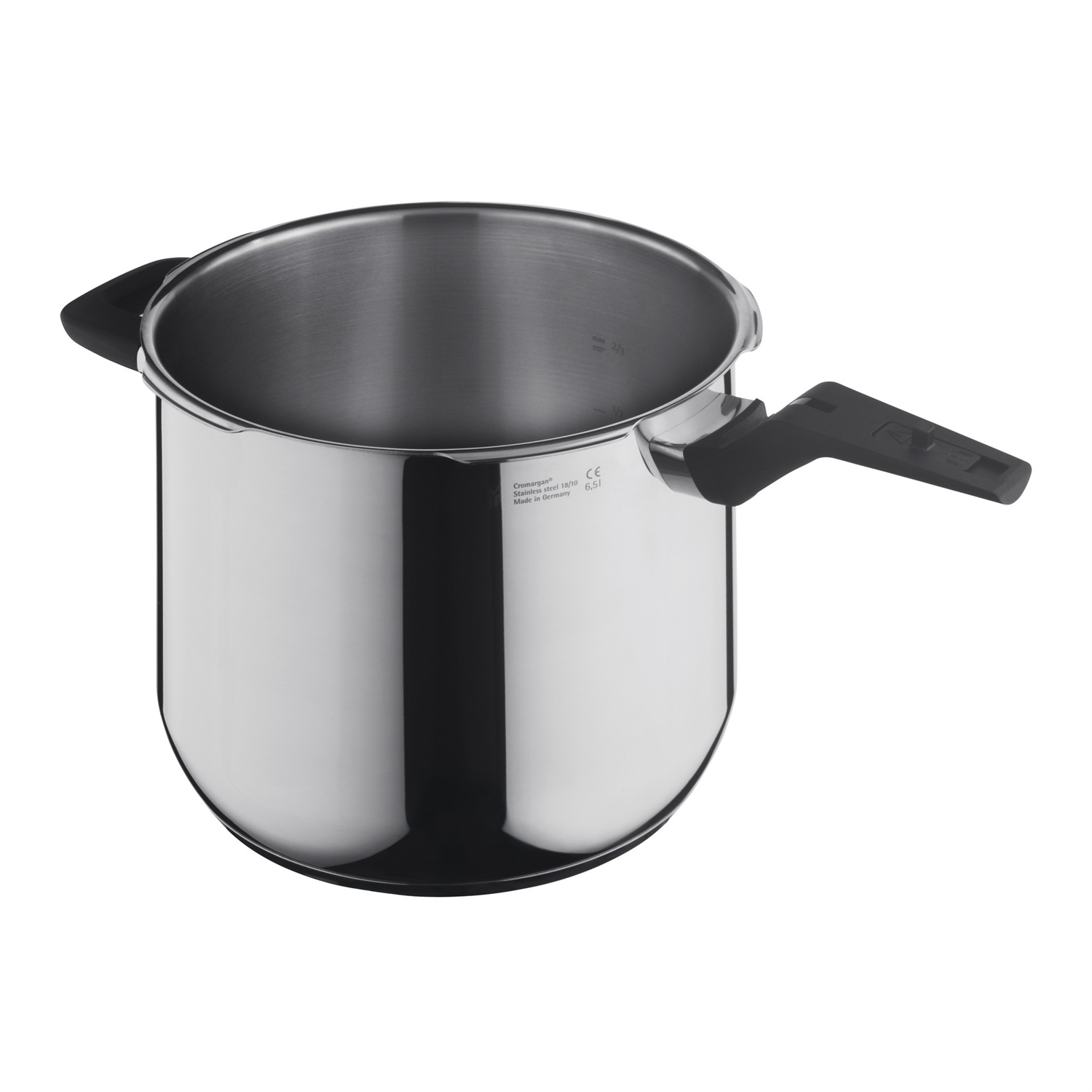 WMF Perfect Premium One Pot - Pentola a Pressione a Induzione, 6,5 L, 22 cm, Acciaio Inox Cromargan Lucido, 2 Livelli di Cottura, Manopola all-in-One