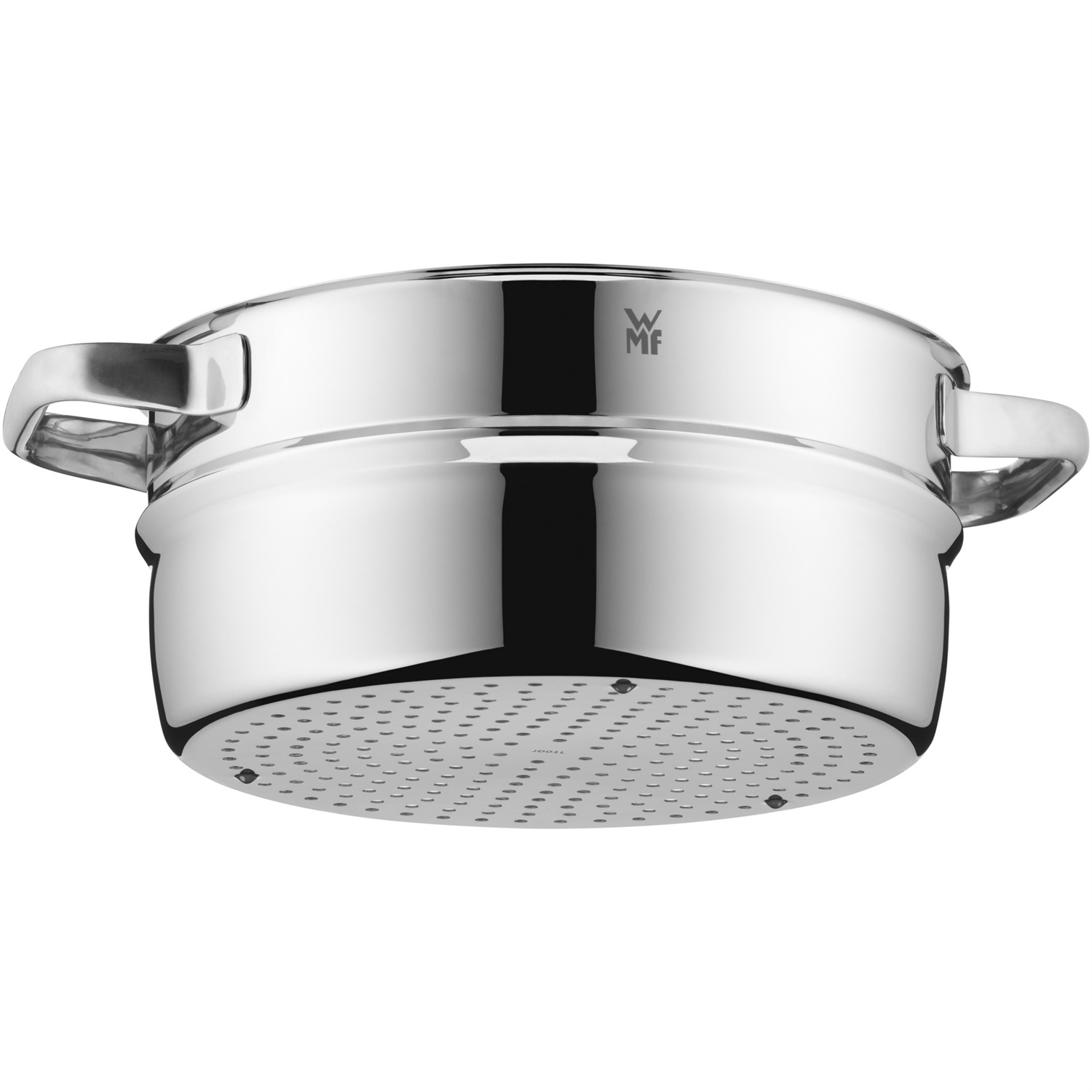 WMF Compact Cuisine - Inserto per pentola a vapore 24 cm in acciaio inox Cromargan, lavabile in lavastoviglie