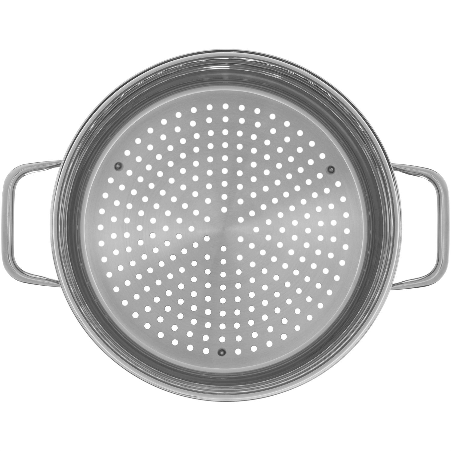WMF Compact Cuisine - Inserto per pentola a vapore 24 cm in acciaio inox Cromargan, lavabile in lavastoviglie