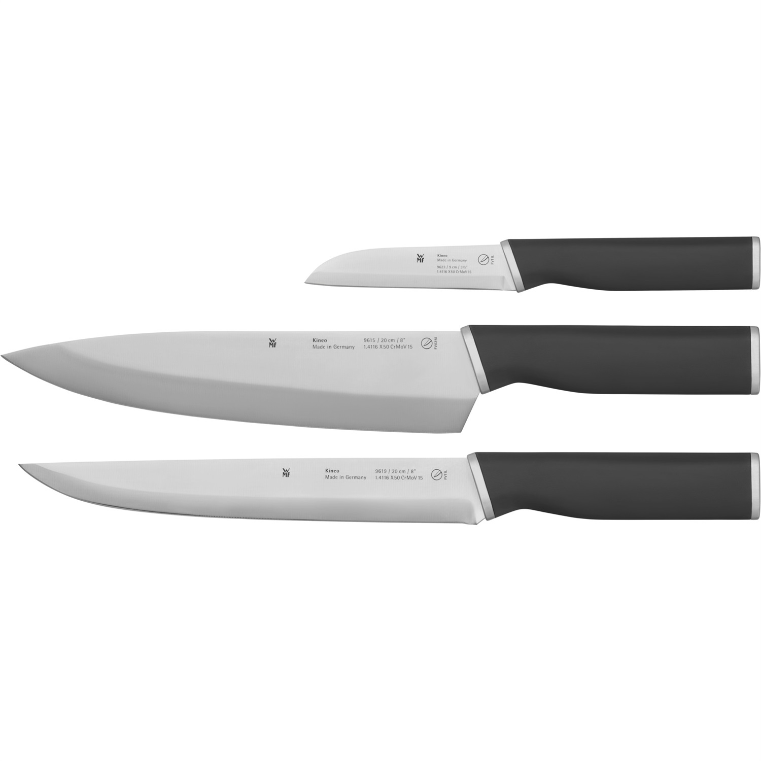 WMF 1896249992 Acciaio inox 3 pz Coltello da cuoco