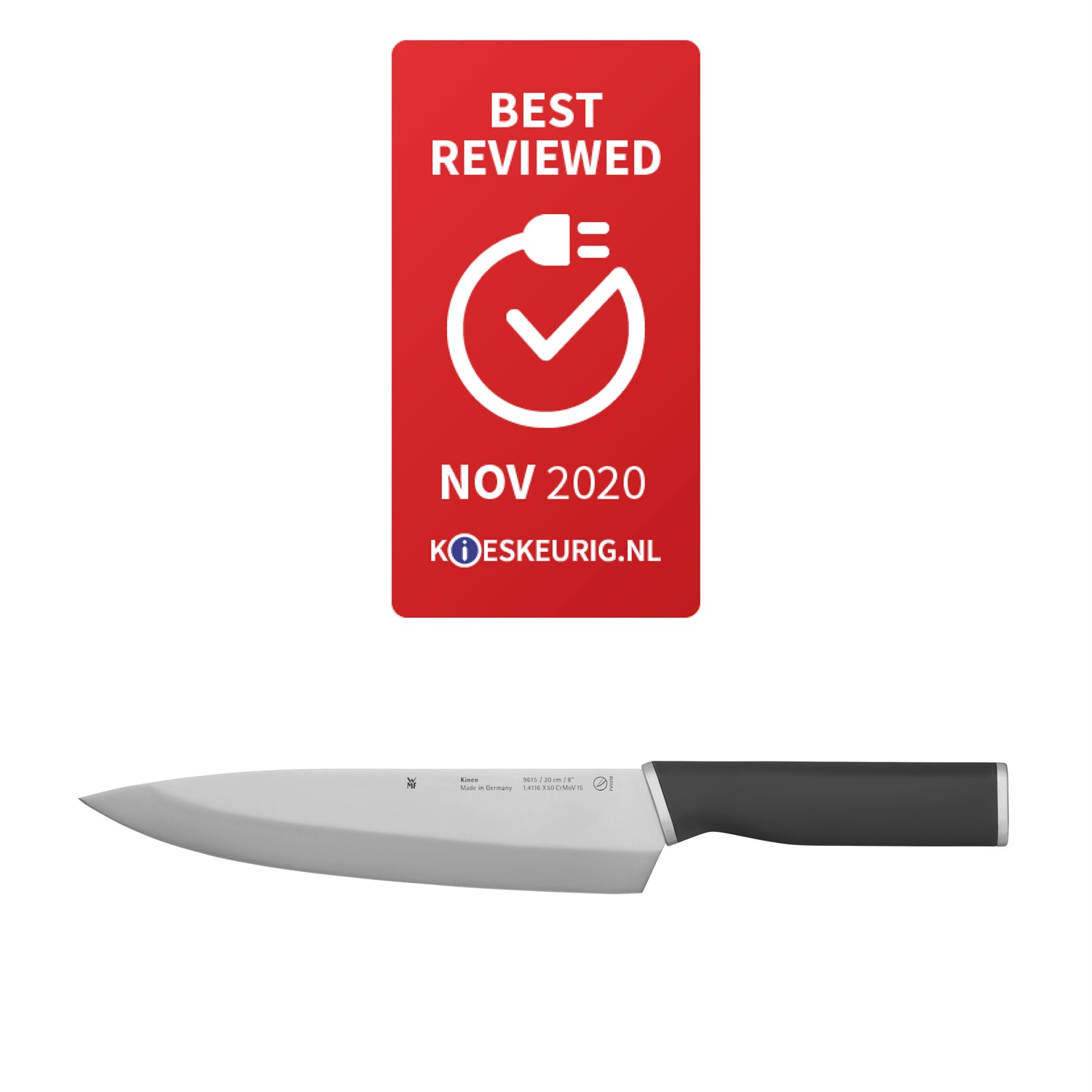 WMF 1896249992 Acciaio inox 3 pz Coltello da cuoco