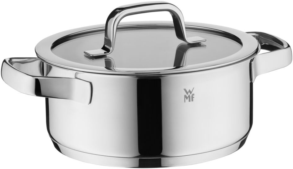 WMF Compact Cuisine Set di Pentole 5 Pezzi in Acciaio Inox per Induzione - Design Impilabile per Risparmio Spazio