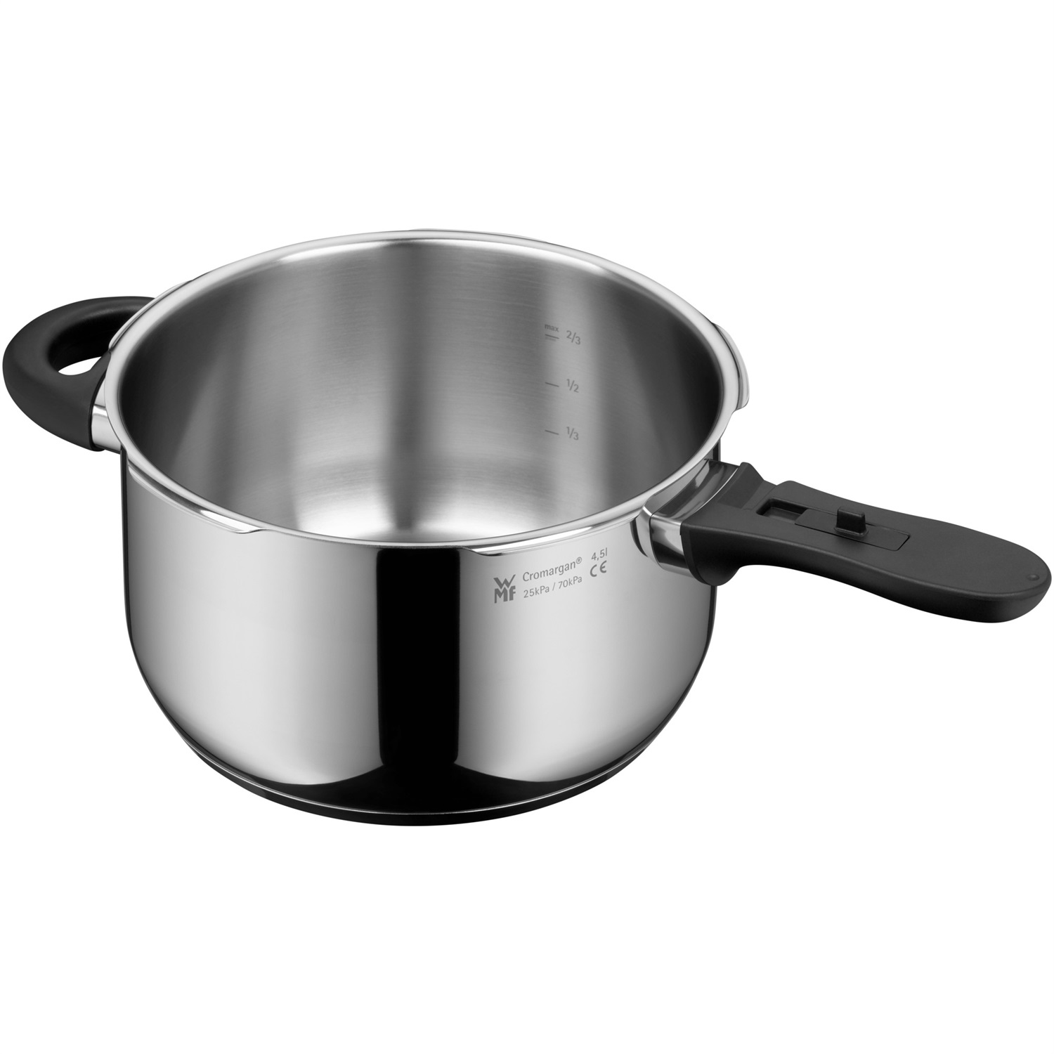 WMF Perfect Plus Pentola a Pressione 4,5 L in Acciaio Inox con Induzione e 2 Livelli di Cottura