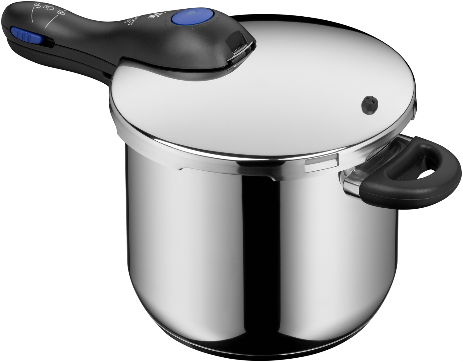 WMF Perfect Plus Pentola a Pressione 6,5L Acciaio Inox Induzione con Manico Rimovibile e 2 Livelli di Cottura