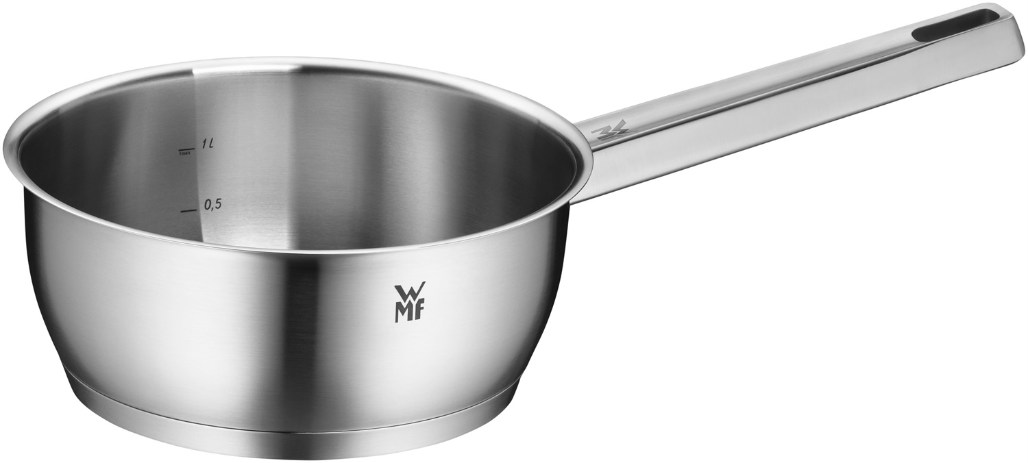 WMF Iconic Set di Pentole a Induzione in Acciaio Inossidabile - 2 Pezzi con Coperchi, Design Elegante e Funzionale