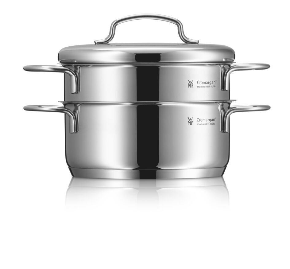 WMF Mini Set di Pentole 5 Pezzi in Acciaio Inossidabile - Lavabile in Lavastoviglie, Design per Porzioni Ridotte