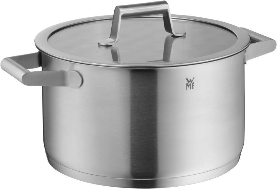 WMF Comfort Line Set di Pentole 9 Pezzi in Acciaio Inox con Manici Cavi