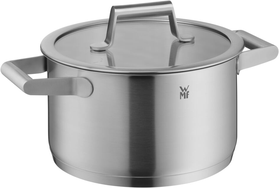 WMF Comfort Line Set di Pentole 9 Pezzi in Acciaio Inox con Manici Cavi