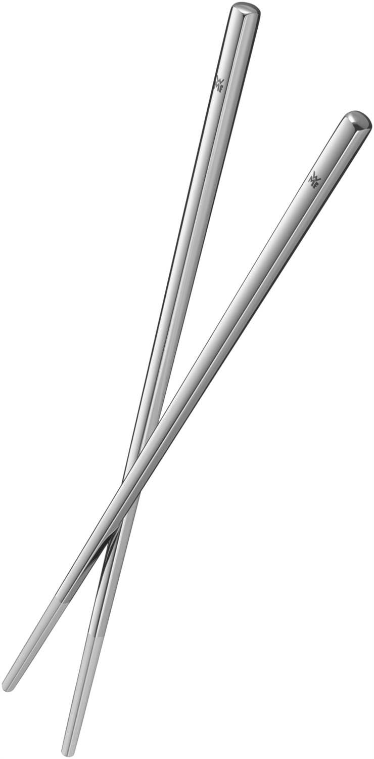WMF Bacchette Sushi in Acciaio INOX - Set di 6 con Portaposate, Design Ergonomico e Lavabile in Lavastoviglie