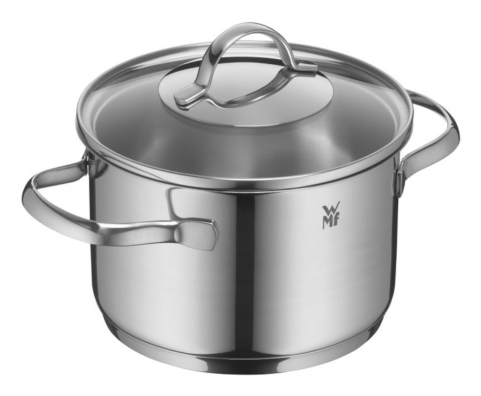 WMF Set di Pentole 7 Pezzi in Acciaio Inox Provence Plus con Coperchi in Vetro