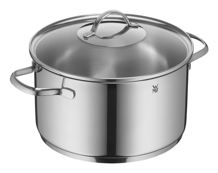 WMF Set di Pentole 7 Pezzi in Acciaio Inox Provence Plus con Coperchi in Vetro