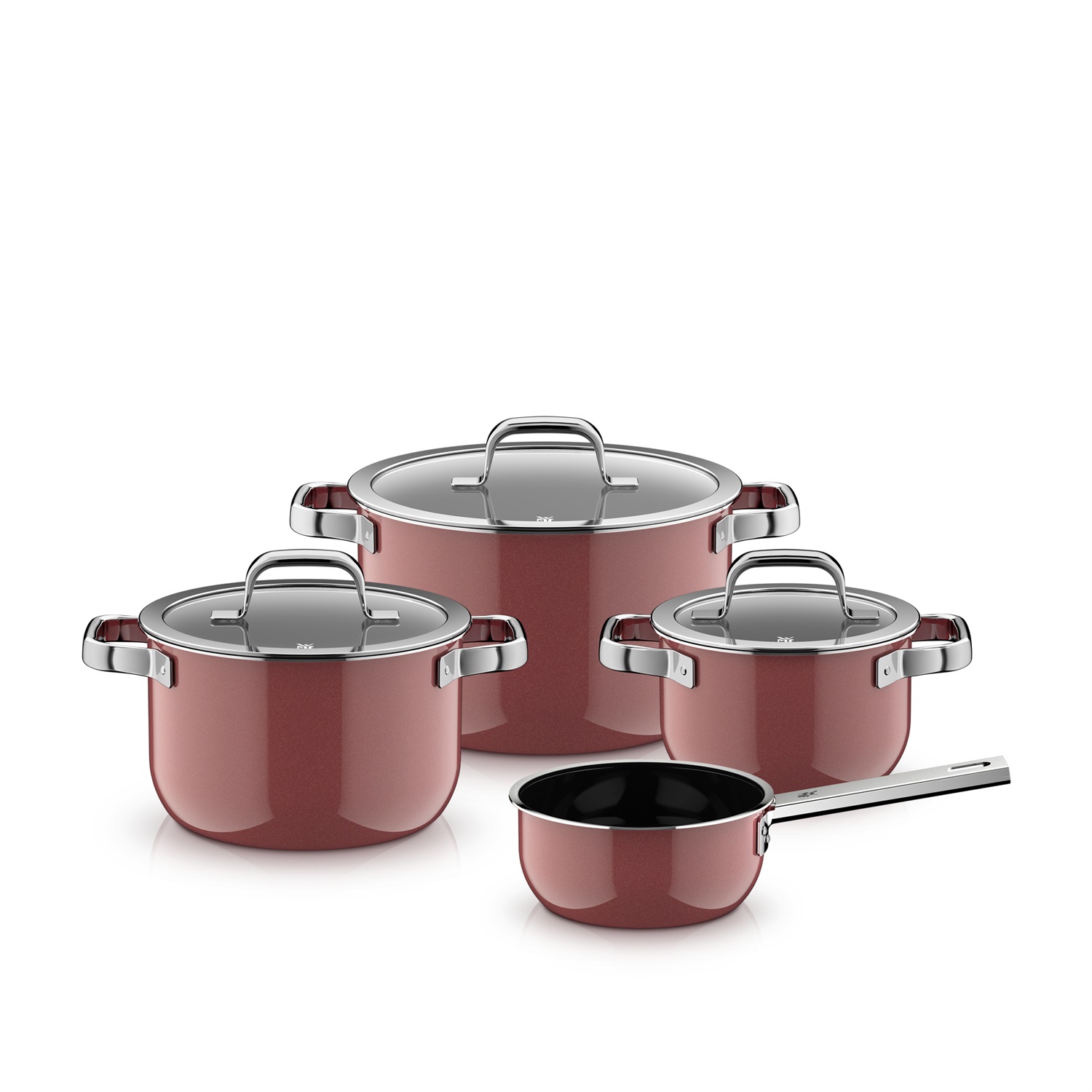 WMF Fusiontec Mineral Pro - Set di Pentole in Acciaio, 5 Pezzi con Design Innovativo