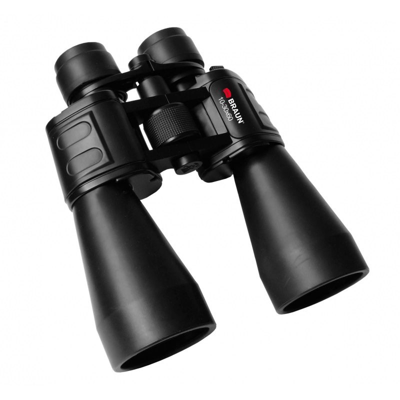 Braun Binocolo Zoom 10-30x60 Porro Nero - Sistema di lenti ULTRALIT, Diametro 60mm