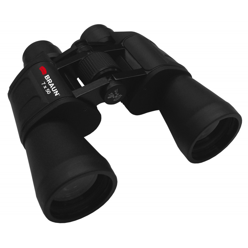 BRAUN Binocolo 7x50 - Ampio Campo Visivo e Elevato Valore di Luce per Eventi all'Aperto e Bird Watching