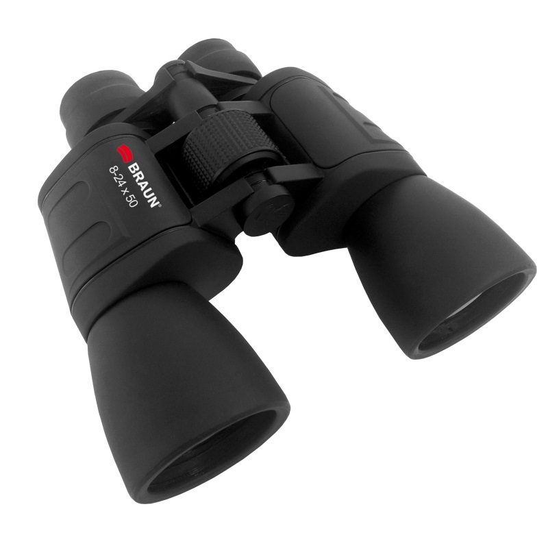 Braun Binocolo ZOOM 2029 8-24x50 con lente in vetro ULTRALIT® - Nero