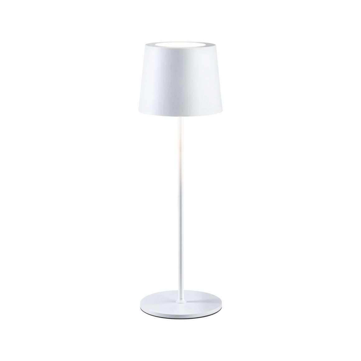 Paulmann Gilo Lampada da Tavolo LED Dimmerabile a Batteria IP44 2700K Bianco Opaco 2,8W