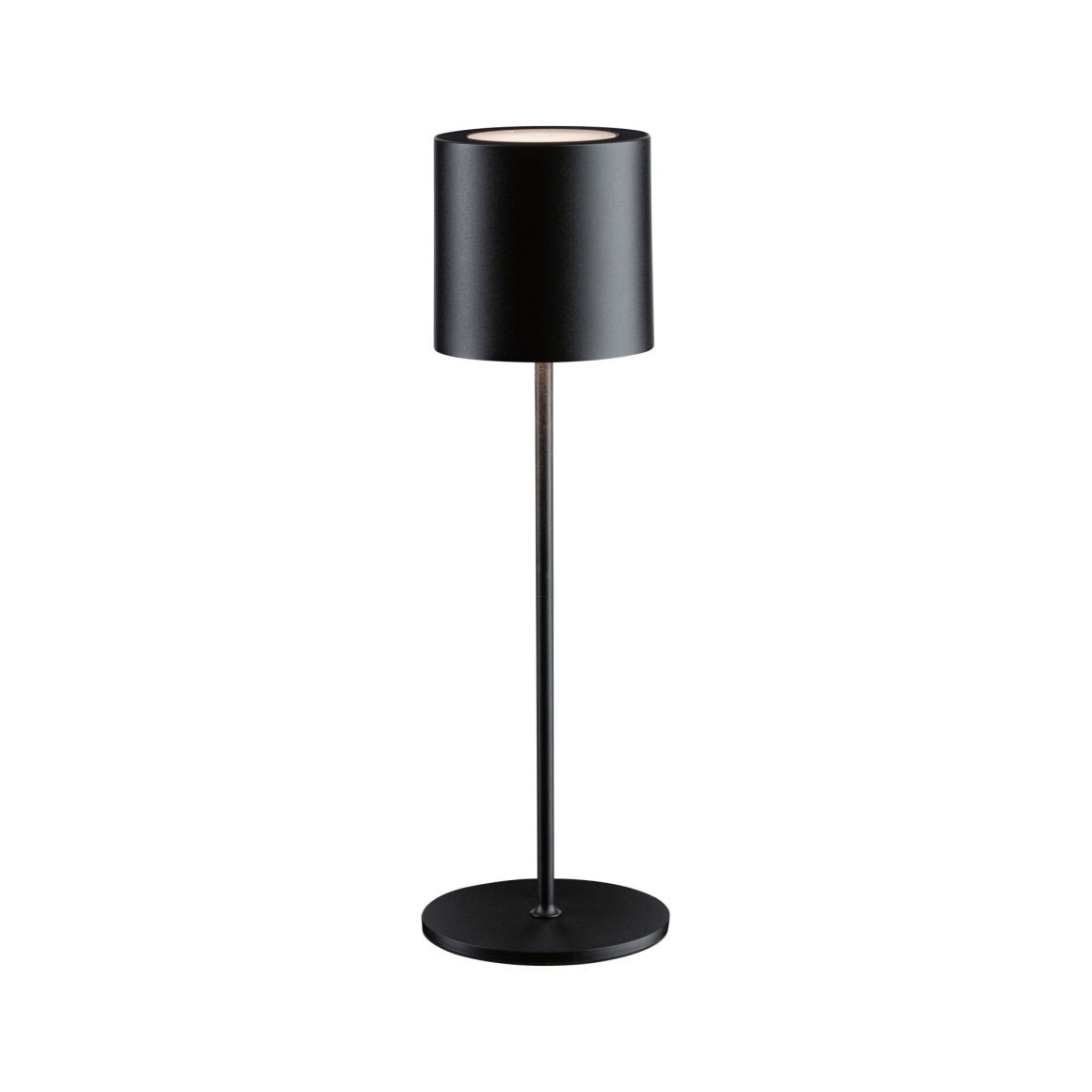 Paulmann Tuni Lampada da Tavolo LED Ricaricabile 2,8W Dimmerabile IP44 Nero Opaco